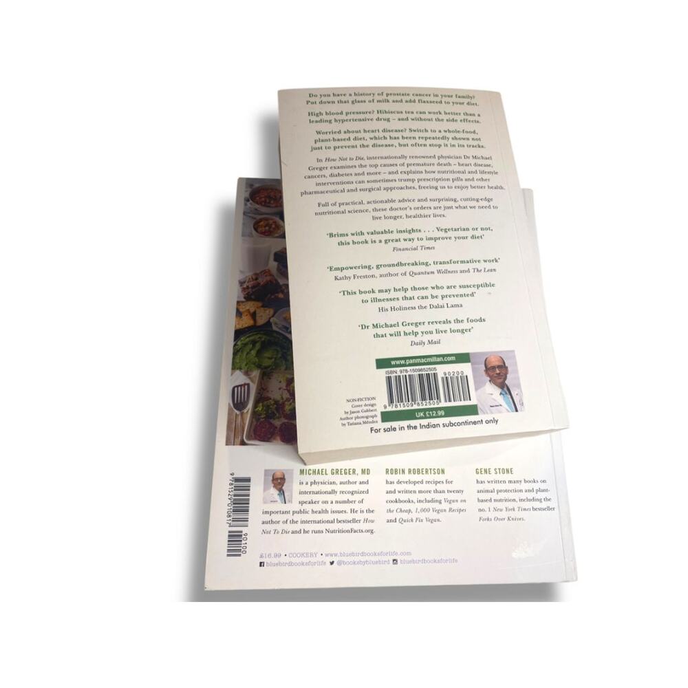 Set of How Not to Die Book and Cookbook Michael Greger Gene Stone - Picture 6 of 7